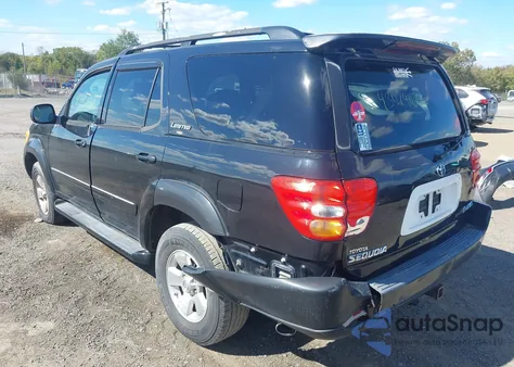 2003 Toyota Sequoia Limited V8 из США, поврежденный, VIN 5TDBT48A53S141829